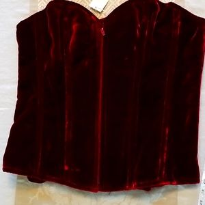 Red Velvet Corset